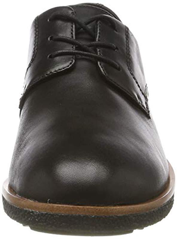 Clarks Griffin Lane Leather Shoes in Black Standard Fit Size 5