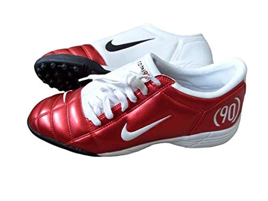 Nike Total 90 Iii Tf Plus Astro Turf Football Trainers Original 2005 Model In Box Soccer Shoes Uk 10.5, Eur 45.5 in Red Men | UK