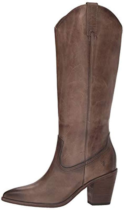 Frye Faye Pull On Western Boot in Stone 