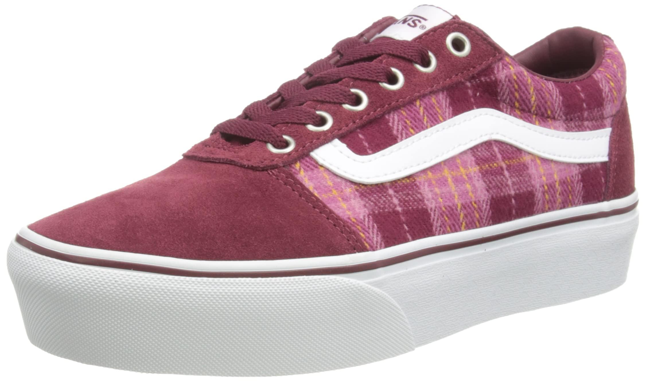 Vans ward shop womens burgundy