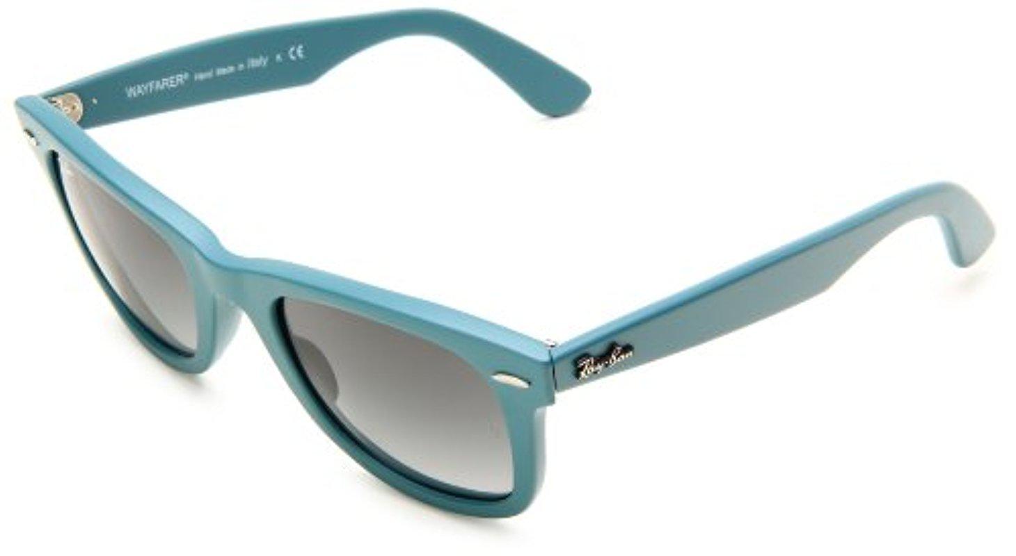 Wreck At interagere lave mad Ray-Ban Original Wayfarer Sunglasses Matte Teal Rb2140 884/71 50 in Blue |  Lyst