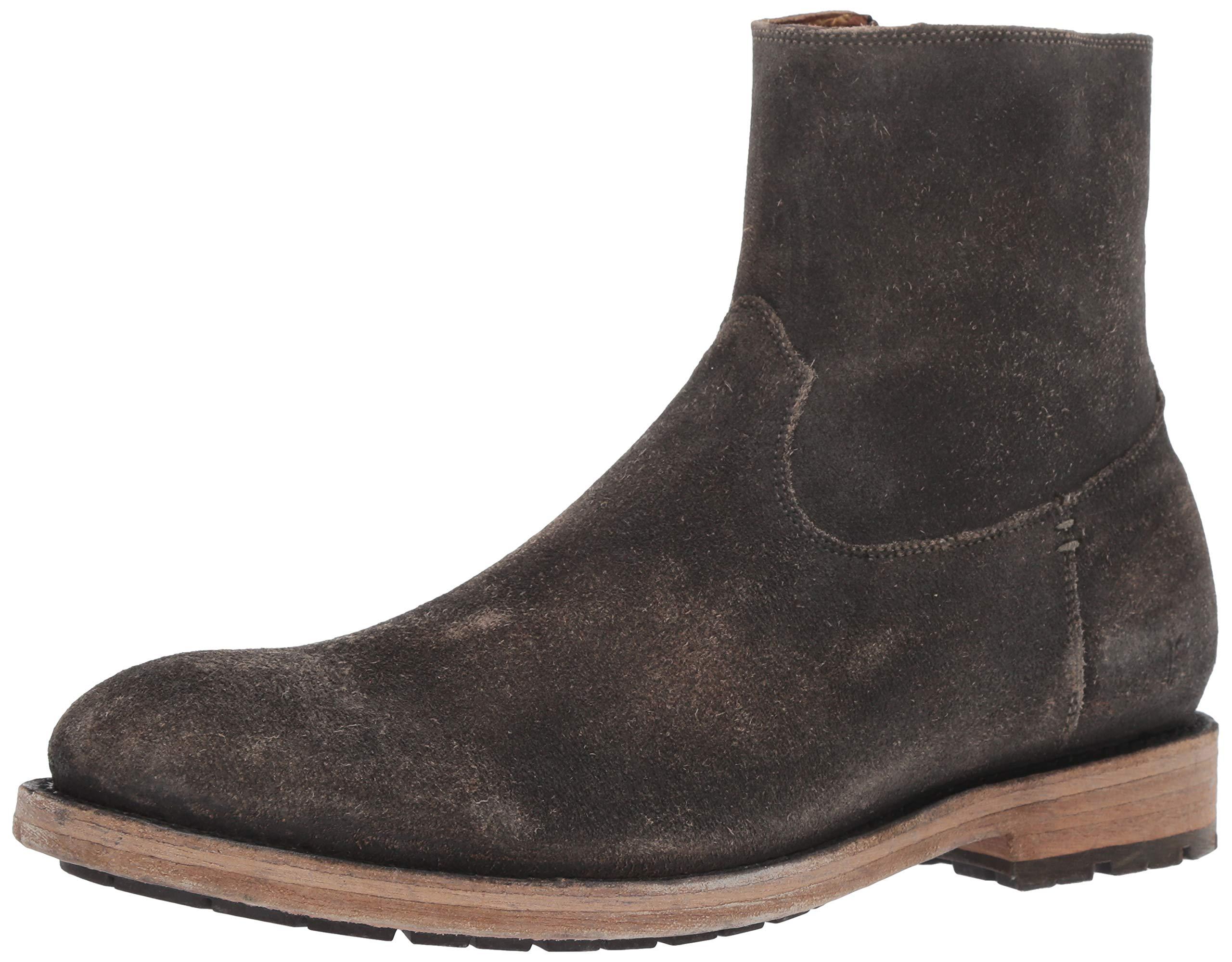 Frye Rubber Bowery Inside Zip Fashion Boot in Faded Black (Black) for ...