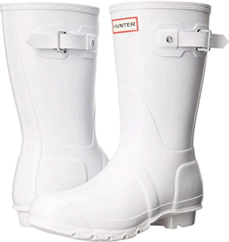 white hunter wellies