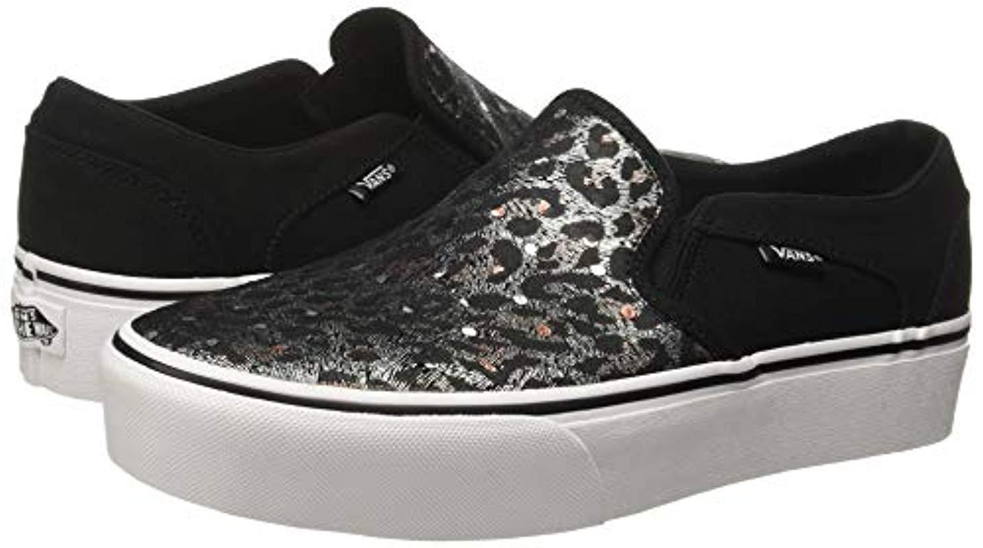 metallic platform vans