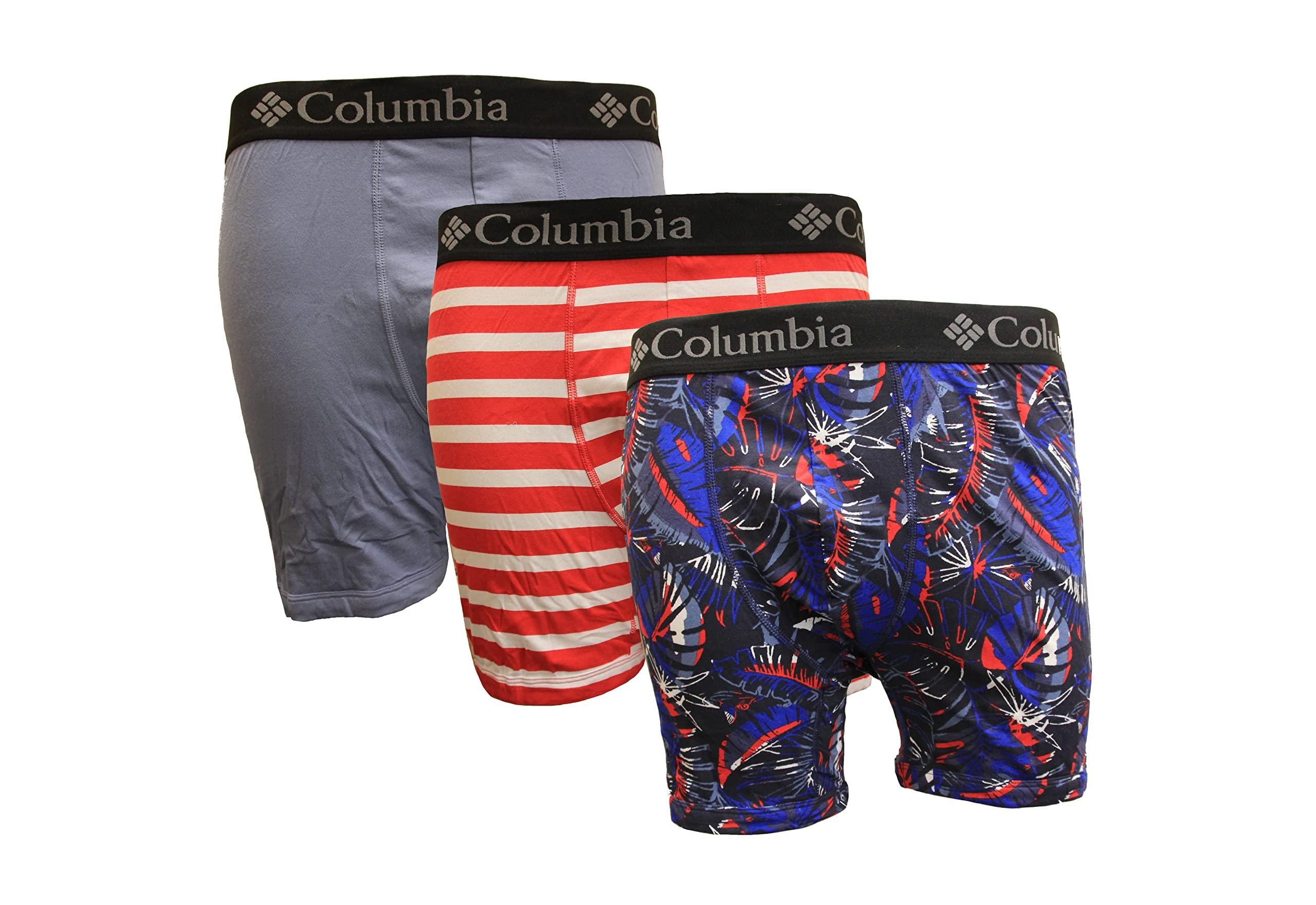 Columbia Printed 360 Stretch Boxer Briefs 3 Pack in Black for Men | Lyst UK