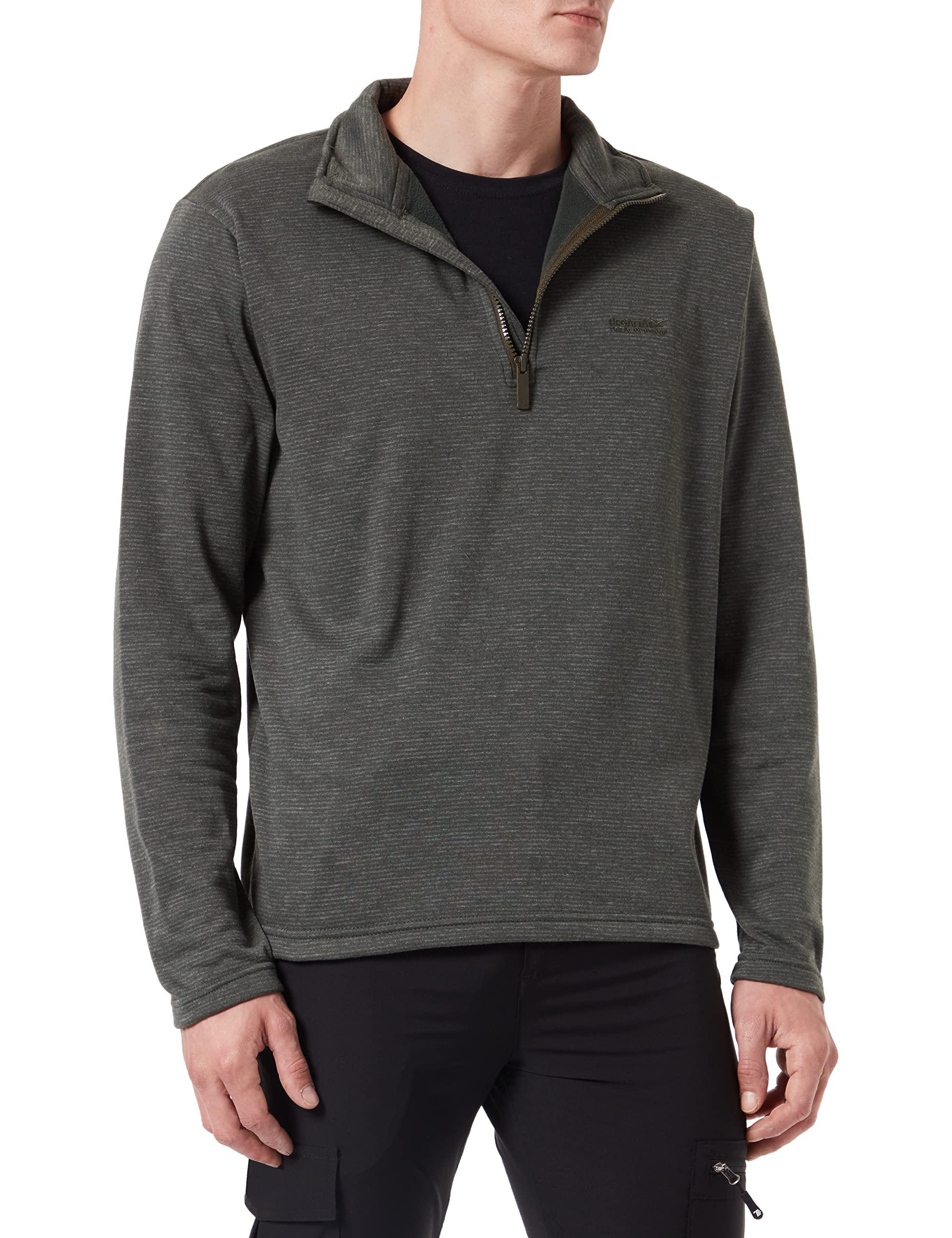 Regatta Synthetic Elgor Ii Sweater in Dark Khaki Stripe (Grey) for Men |  Lyst UK