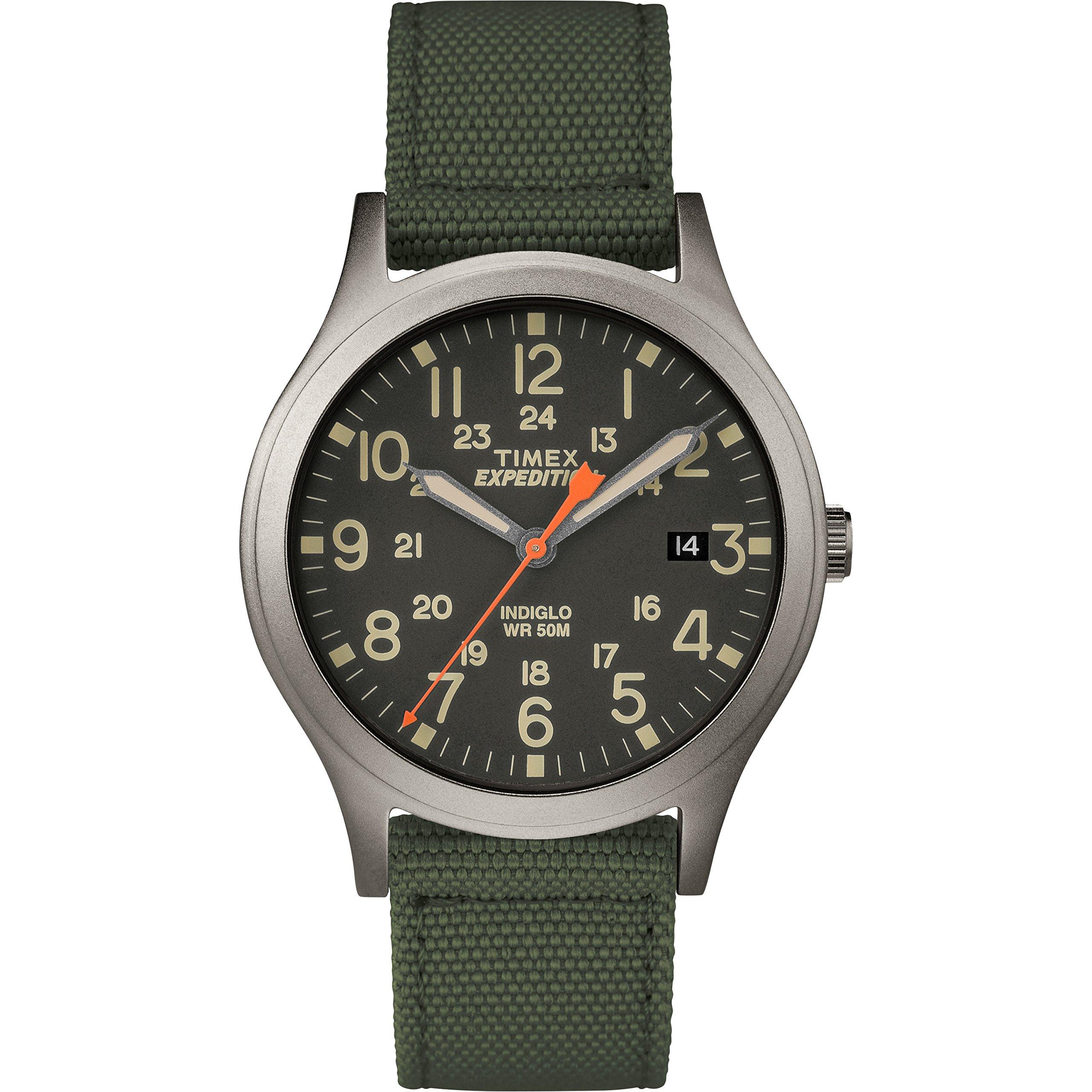 Timex Leather Tw4b13900 Expedition Scout 36mm Green/black Nylon Strap Watch  - Save 22% | Lyst
