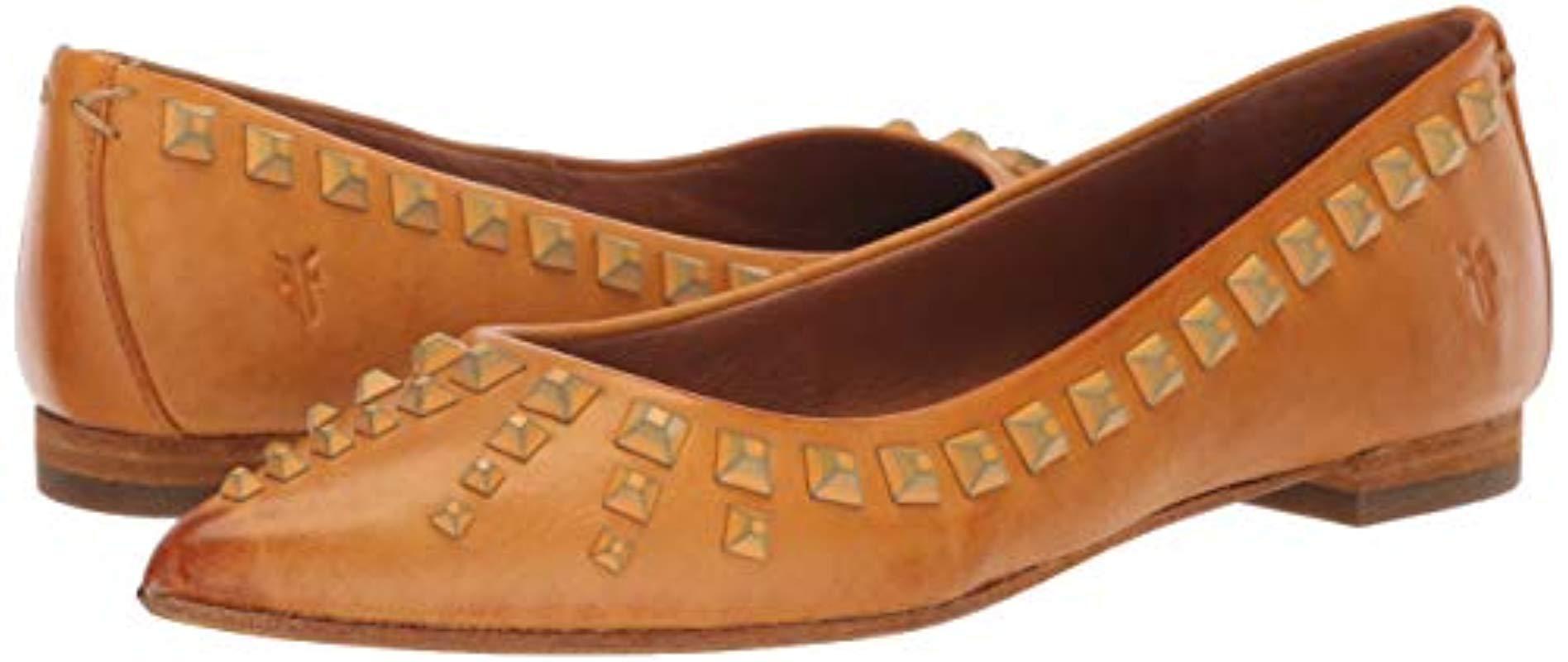 frye sienna studded ballet flat