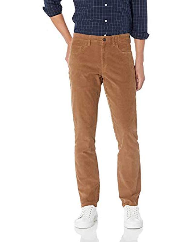Goodthreads Mens Standard Slim-fit 5-Pocket Comfort Stretch Corduroy Pant