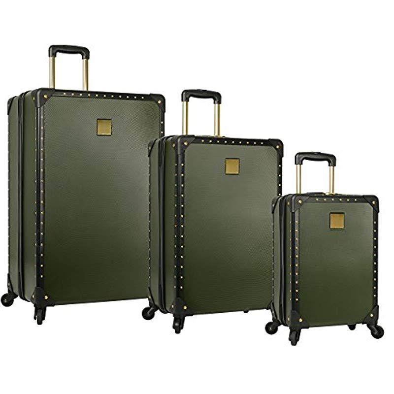 Vince Camuto 3-Piece Expandable Spinner Suitcase Set - Tan - Yahoo Shopping