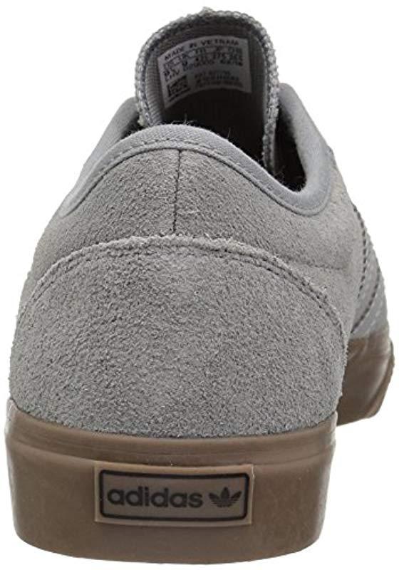 adidas Originals Suede Adi-ease Skate Shoe, Solid Grey/gum, 7 M Us in Gray  for Men - Lyst