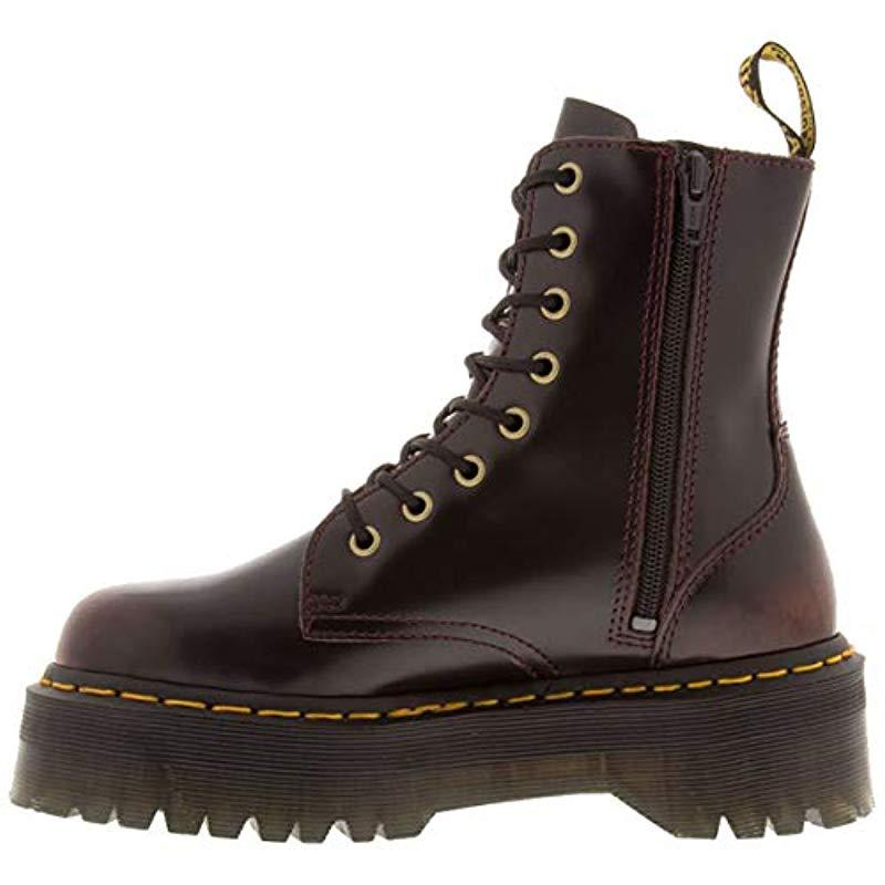 dr martens platform cherry red