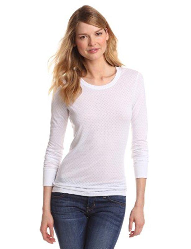 Long Sleeve Burnout Jersey Tee 