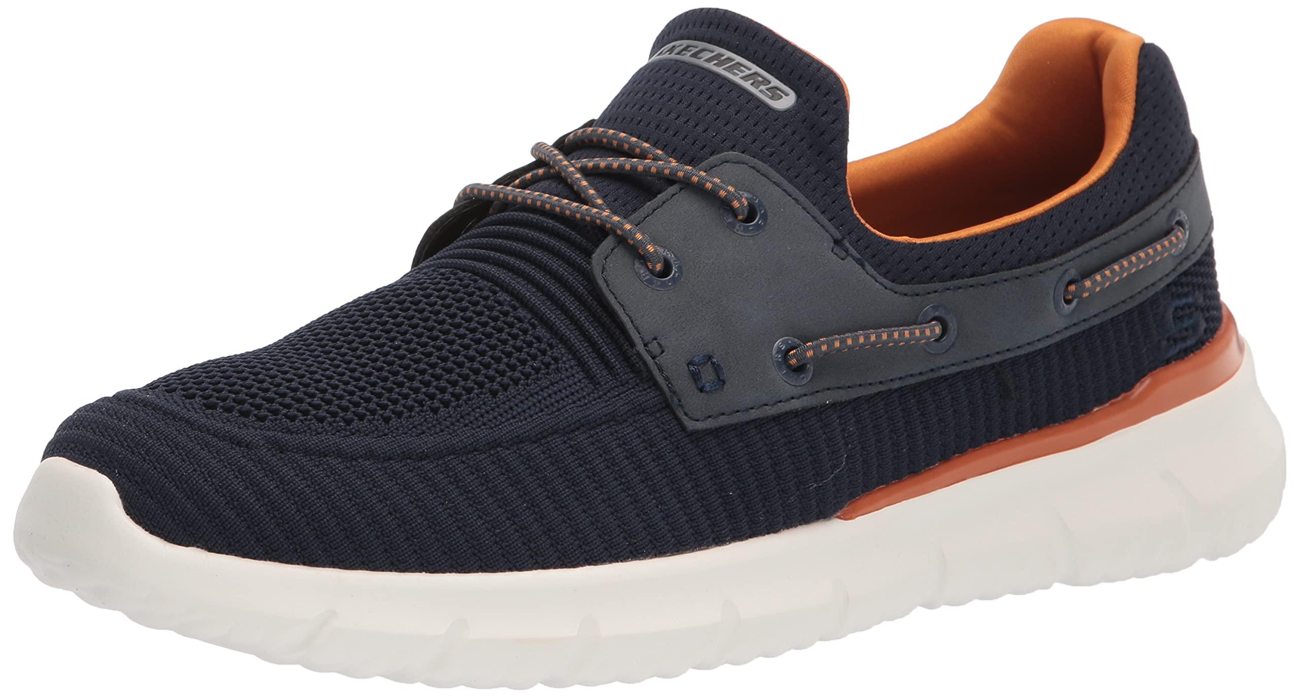 Skechers Usa Del Retto-clean Slate Knitted Bungee Slip On in Blue for ...