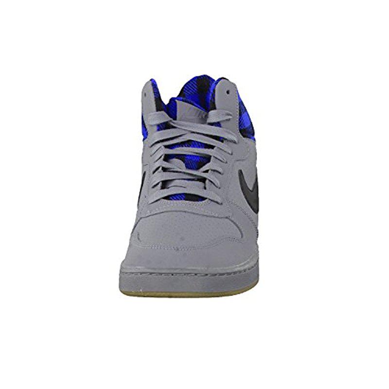 Nike Court Borough Mid Basketball Shoes in Blue for Men | Lyst
