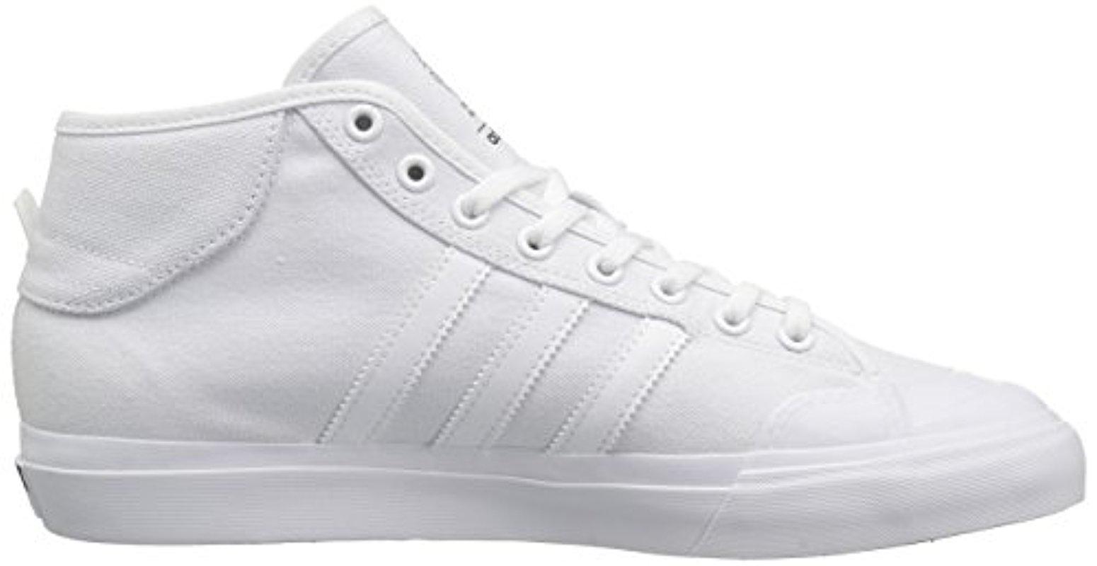 adidas Rubber Matchcourt Mid Skate Shoe in White/White/White (White) for  Men | Lyst