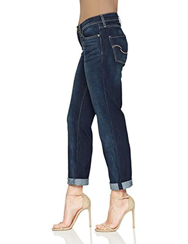 Signature by Levi Strauss & Co. Gold Label Mid-rise Slim Cuffed Jeans in  Blue | Lyst