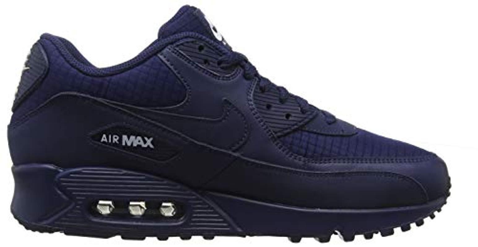 Nike Air Max 90 Essential Gymnastics Shoes, Blue (midnight Navy/white 404),  8.5 Uk for Men - Lyst