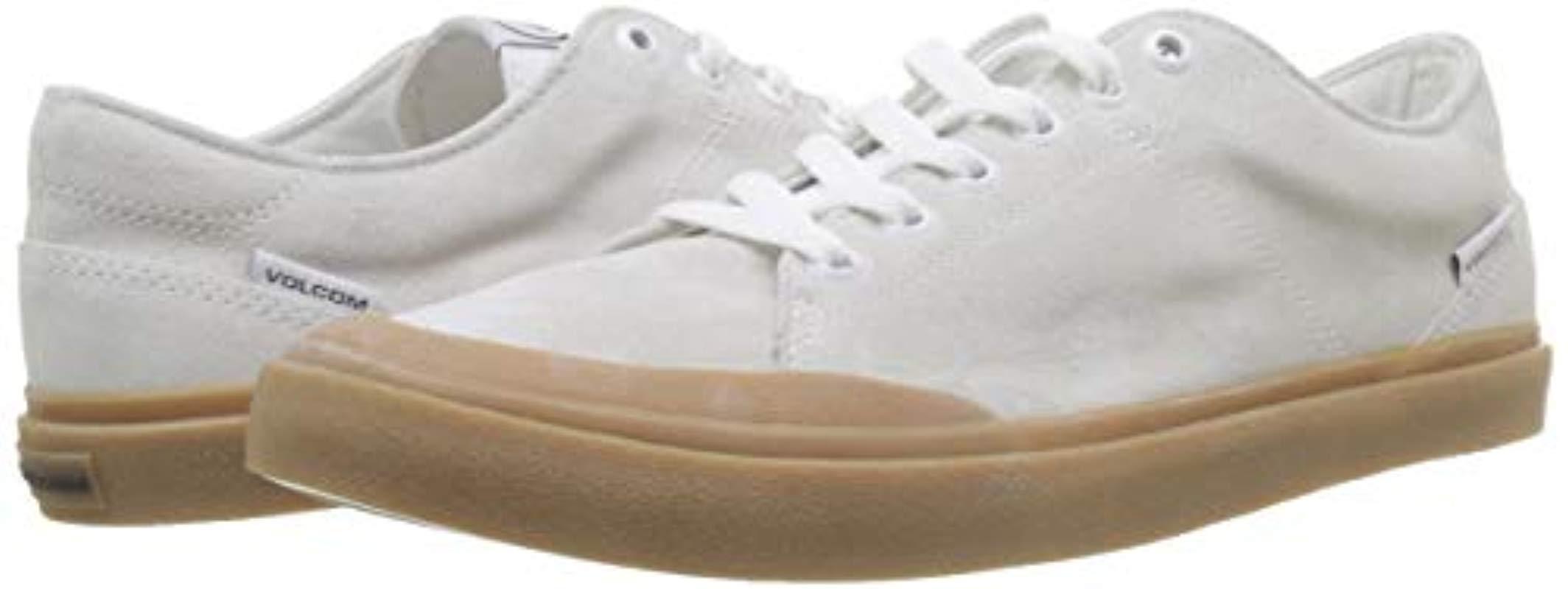 Volcom Mens Leeds Suede Vulcanized Skate Shoe