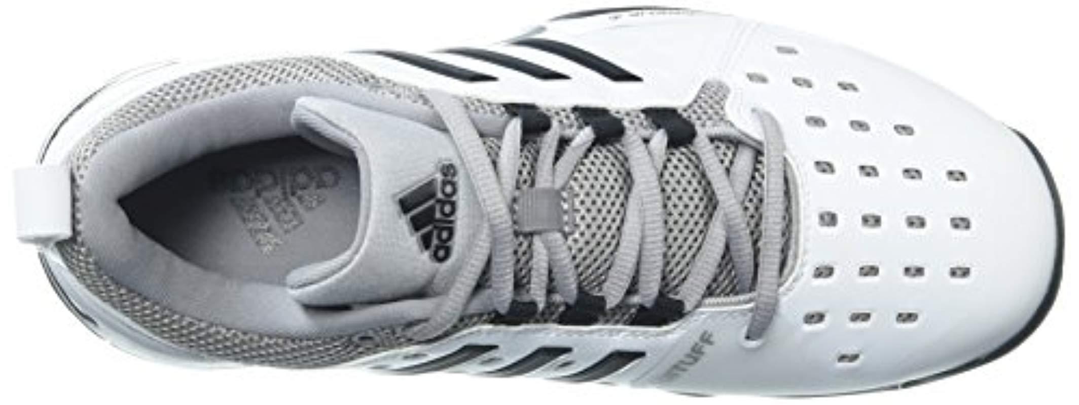 adidas Barricade Classic Wide 4e Tennis Shoe,white/black/mid Grey,4 Us for Men |