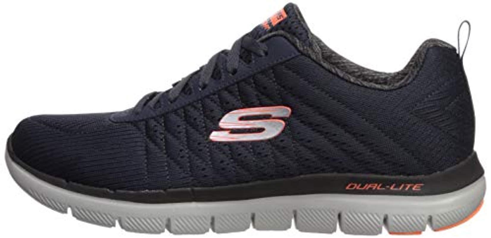 Skechers Rubber Flex Advantage 2.0- The Happs Trainers in Dark Navy (Gray)  for Men - Save 49% - Lyst