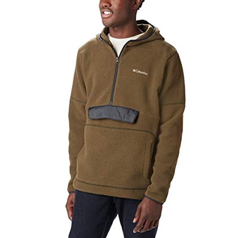olive sherpa pullover