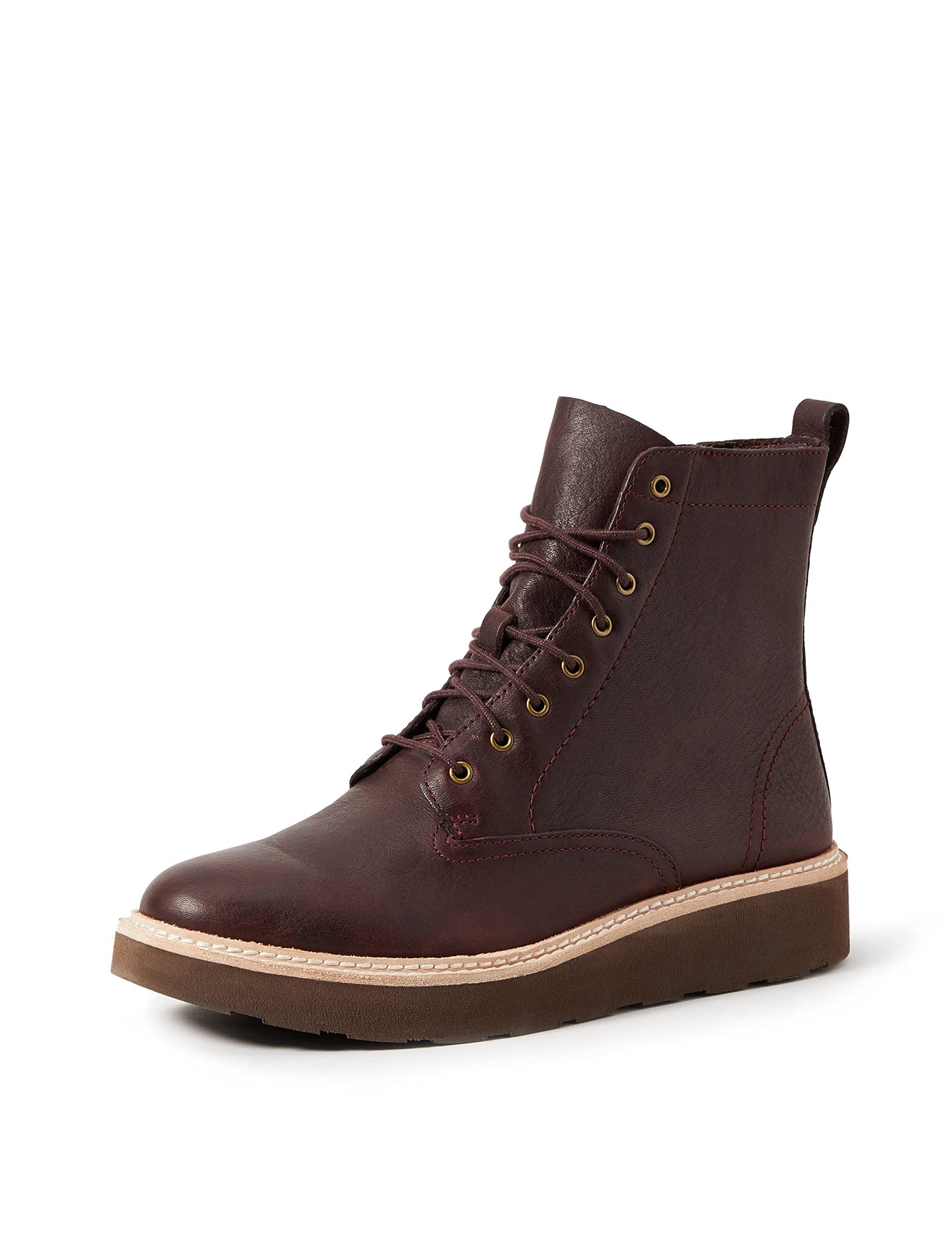 Clarks Leather Trace Pine in Brown Burgundy Leather Burgundy (Brown) - Save  26% | Lyst UK