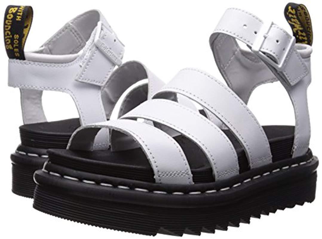 dr martens blaire sandals white