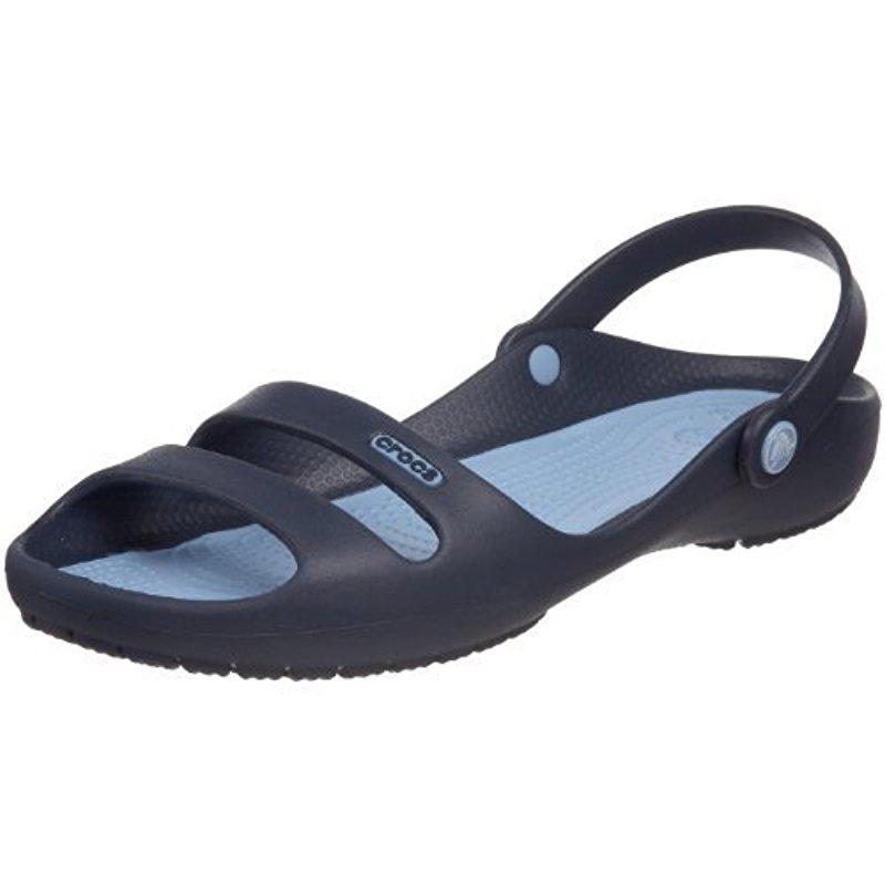 komme til syne tank skrig Crocs™ Cleo Ii Sandal in Blue | Lyst
