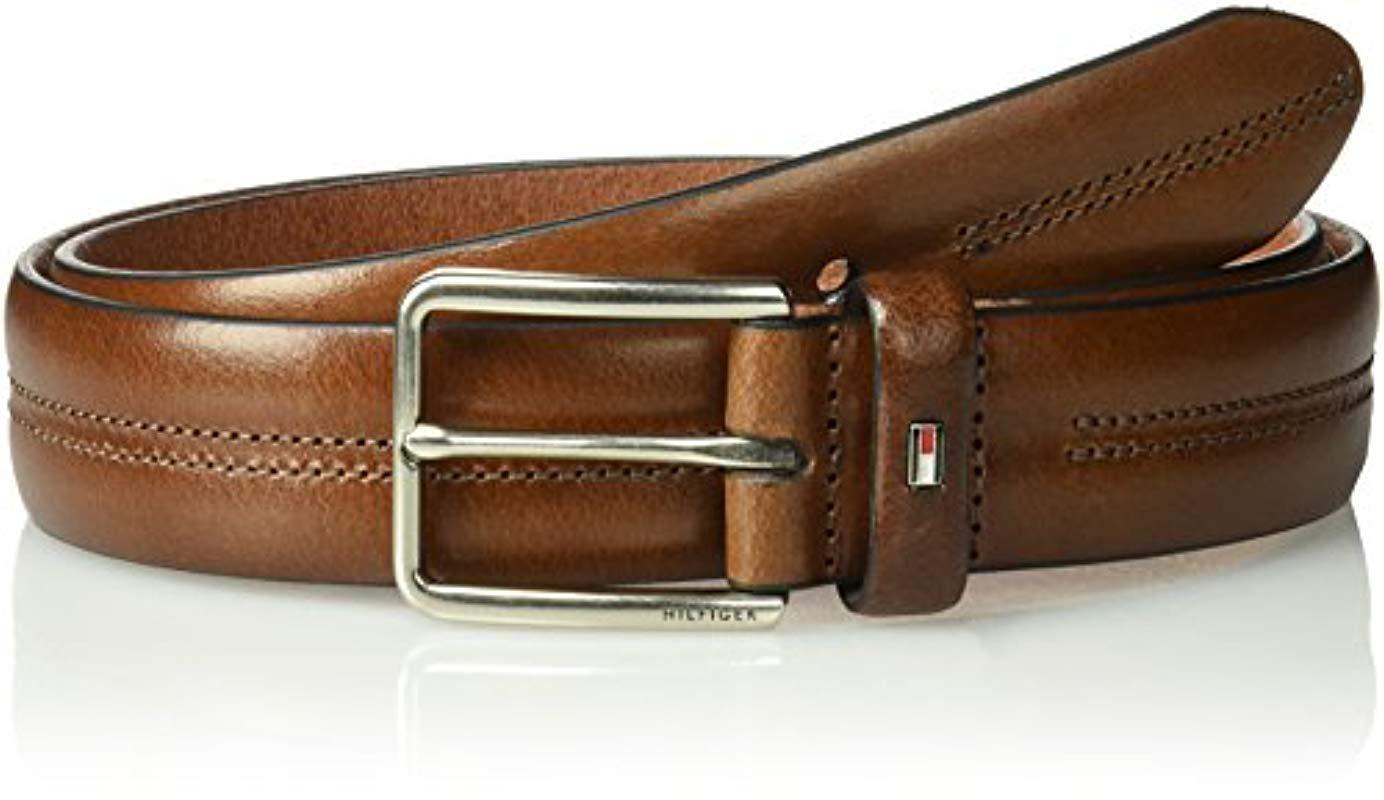 tommy hilfiger mens brown belt
