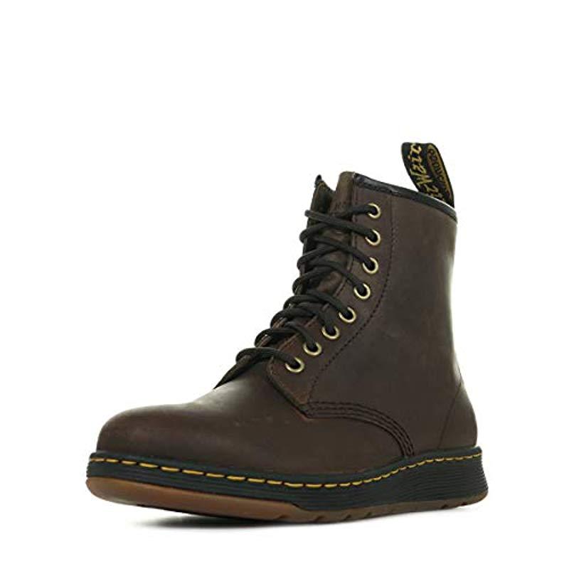 Dr. Martens Unisex Newton Gaucho Crazy Horse Brown Premium Leather Boots  for Men - Lyst