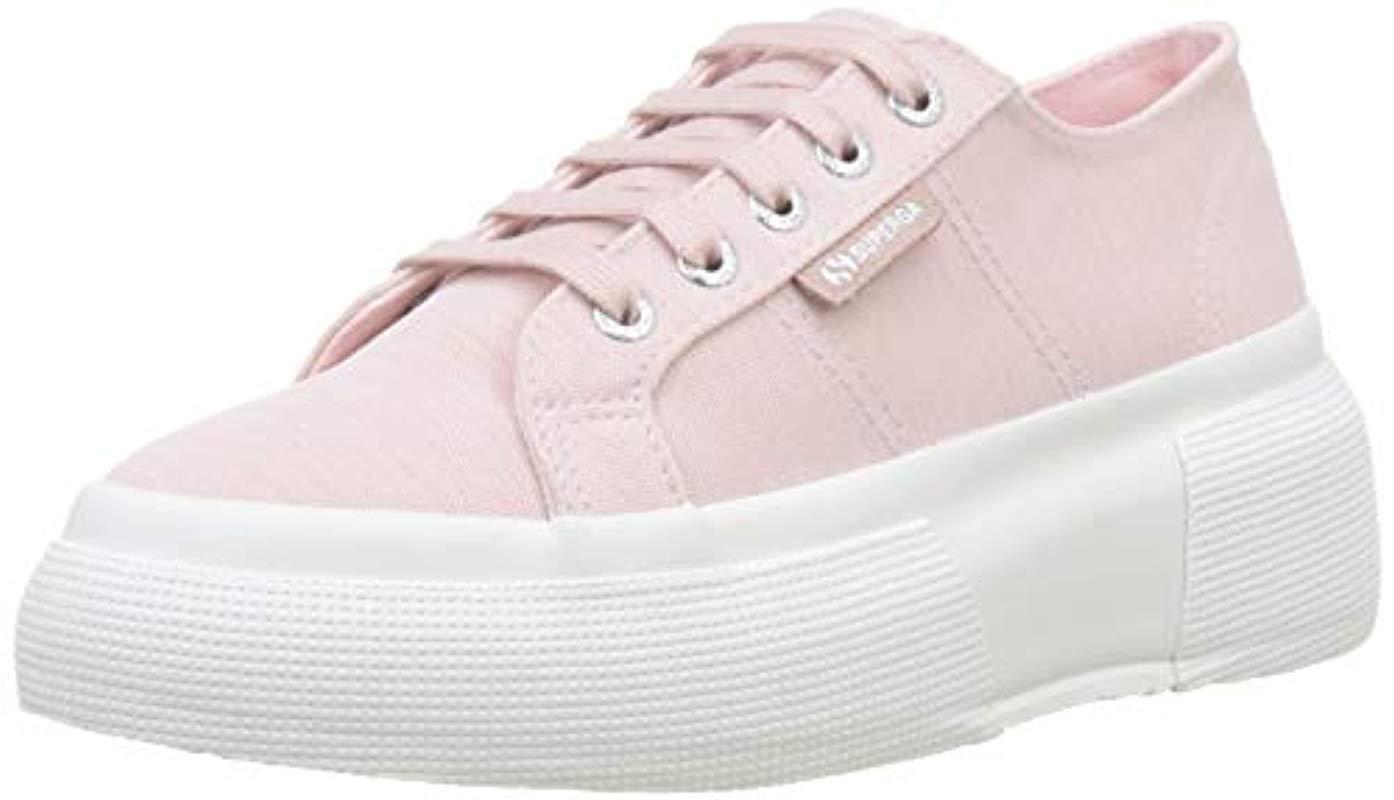 superga platform rosa