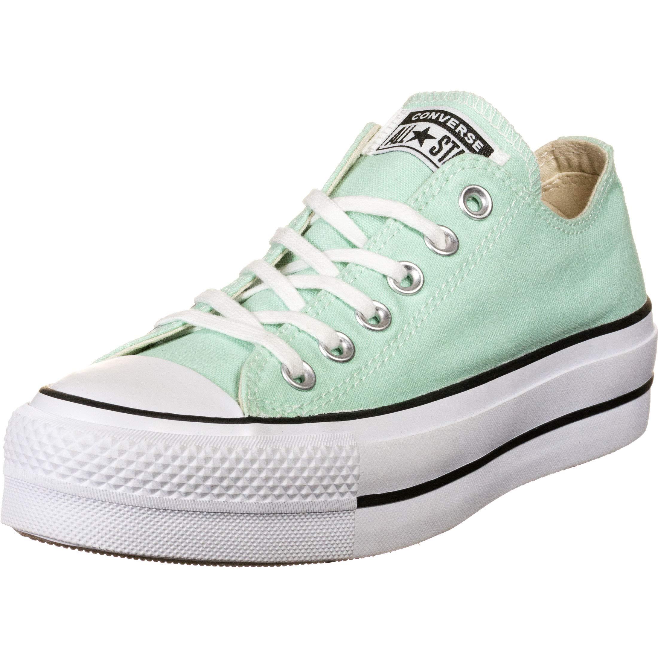 Converse Canvas All Star Lift Ox Womens Ocean Mint Trainers in Green | Lyst  UK