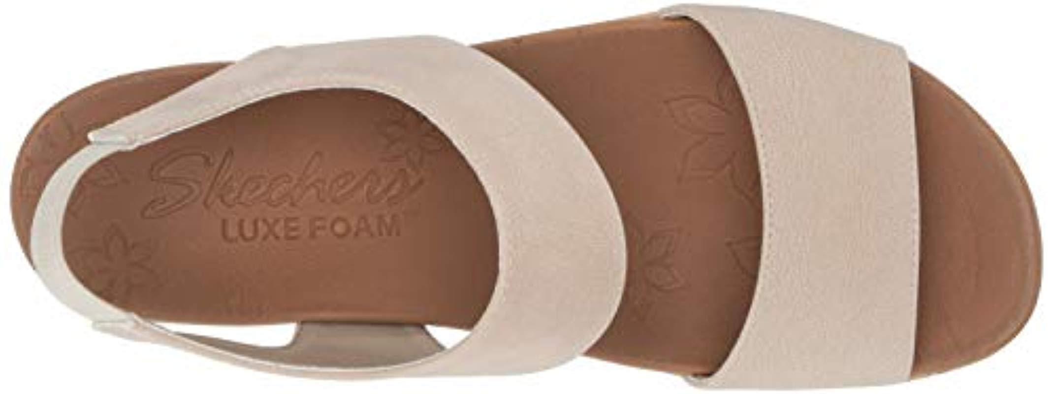skechers luxe foam sandals