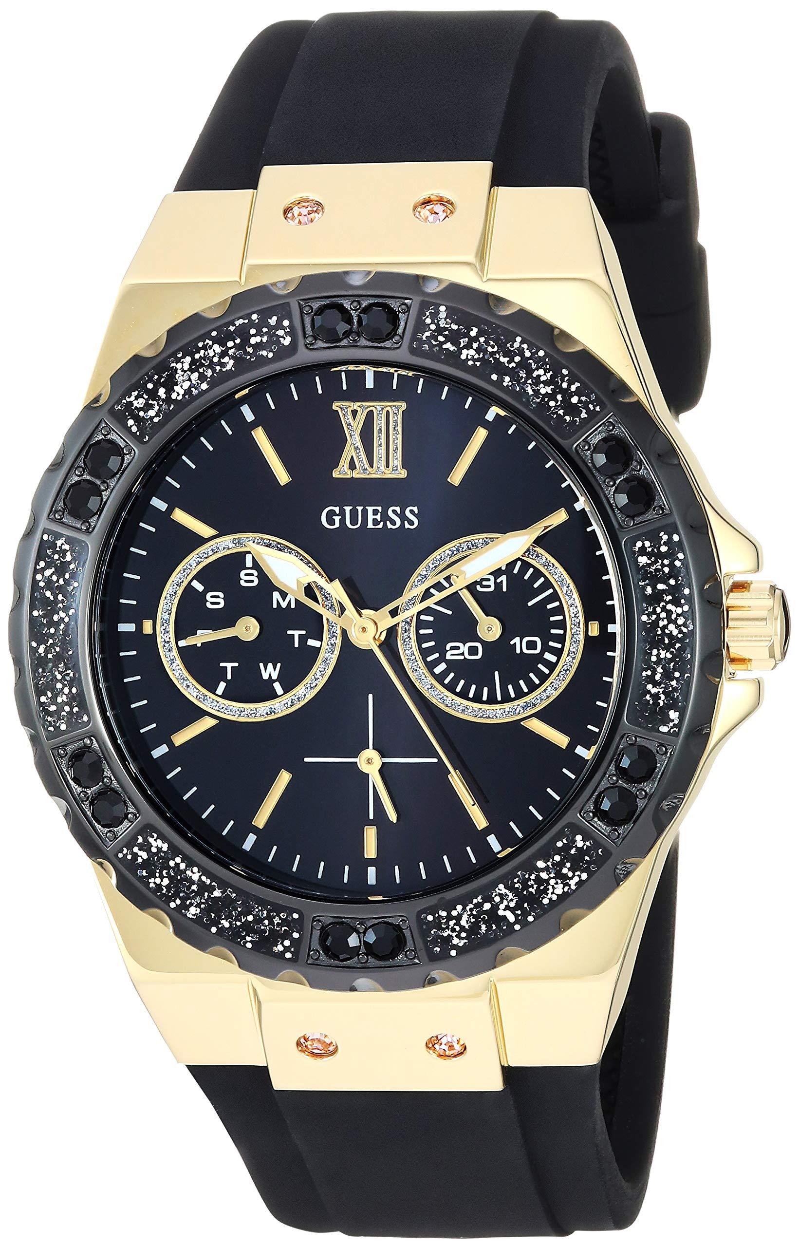 Guess Stainless Steel Japanese Quartz Watch With Leather Strap, Brown, 16  (model: U0884l9) in Black/Silver-Tone (Metallic) - Save 67% - Lyst