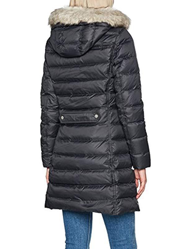 profound Word Insignificant Tommy Hilfiger Tyra Long Down Padded Jacket Black | Lyst UK