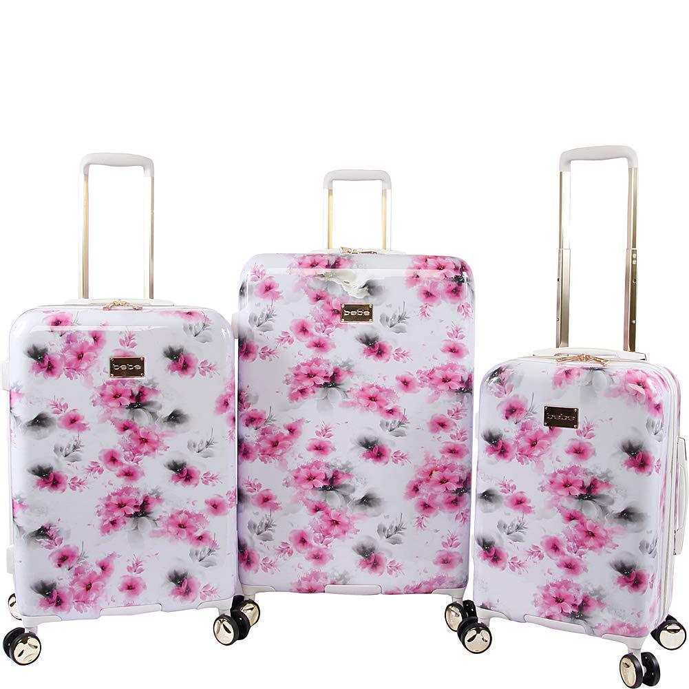 Personalized Pink Floral Suitcase for Women Luggage Set With 