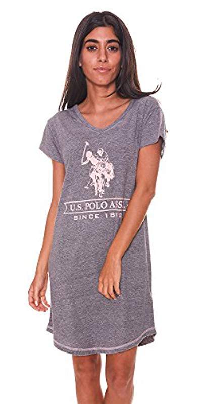 Womens Short Sleeve Dorm Sleepshirt U.S Polo Assn