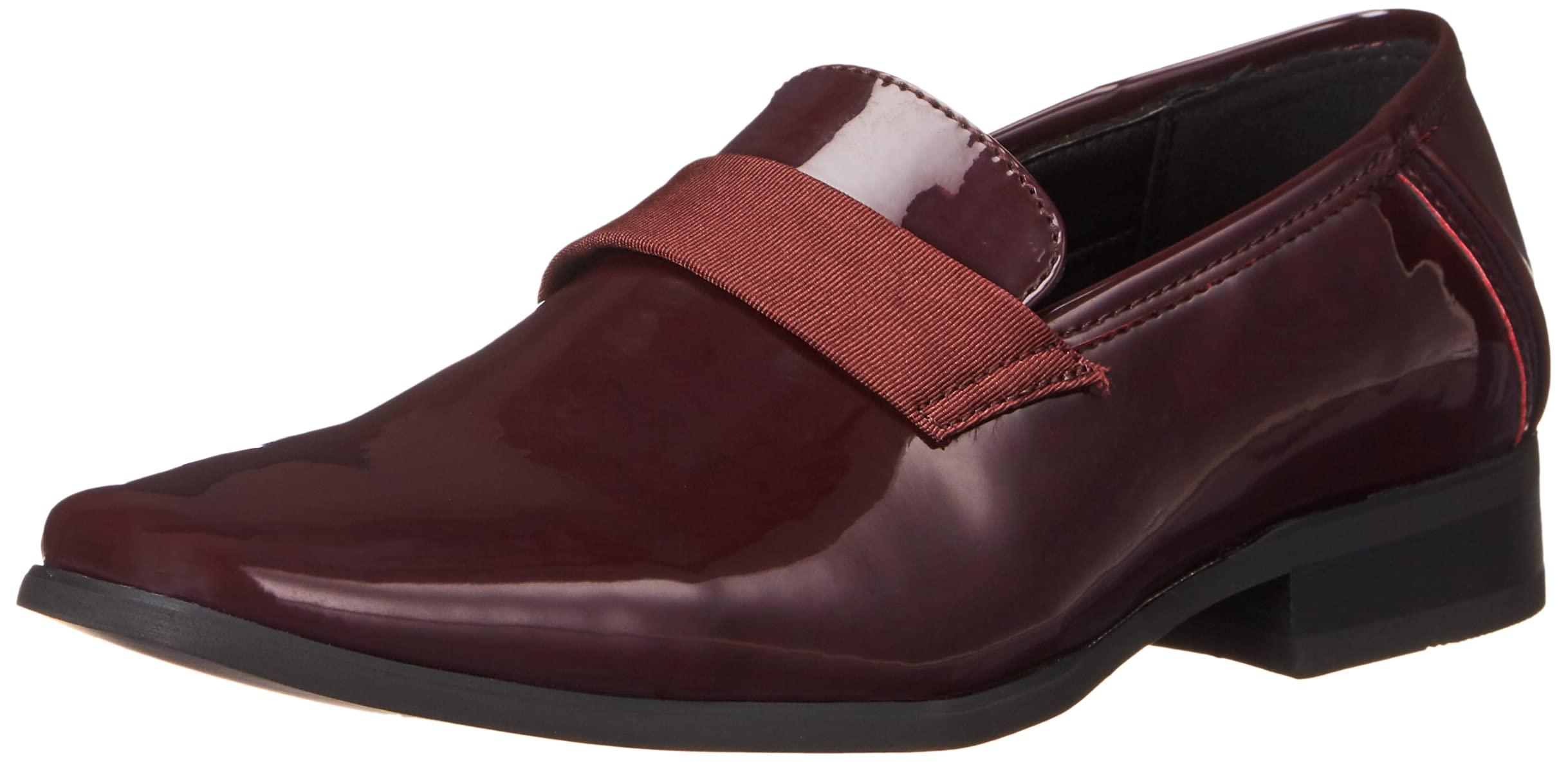 calvin klein bernard patent loafers