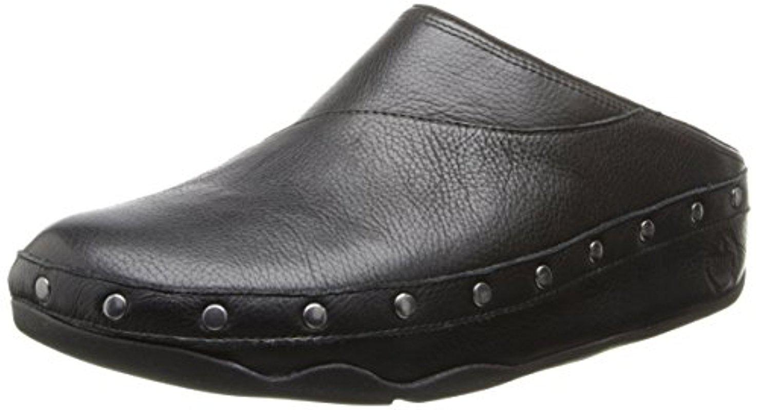 Fitflop Gogh Studsy Leather Mule in Black - Lyst