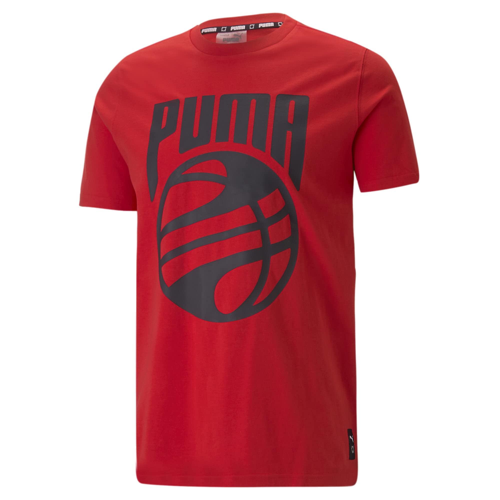 PUMA Basket Ball Tee in Red for Men | Lyst UK