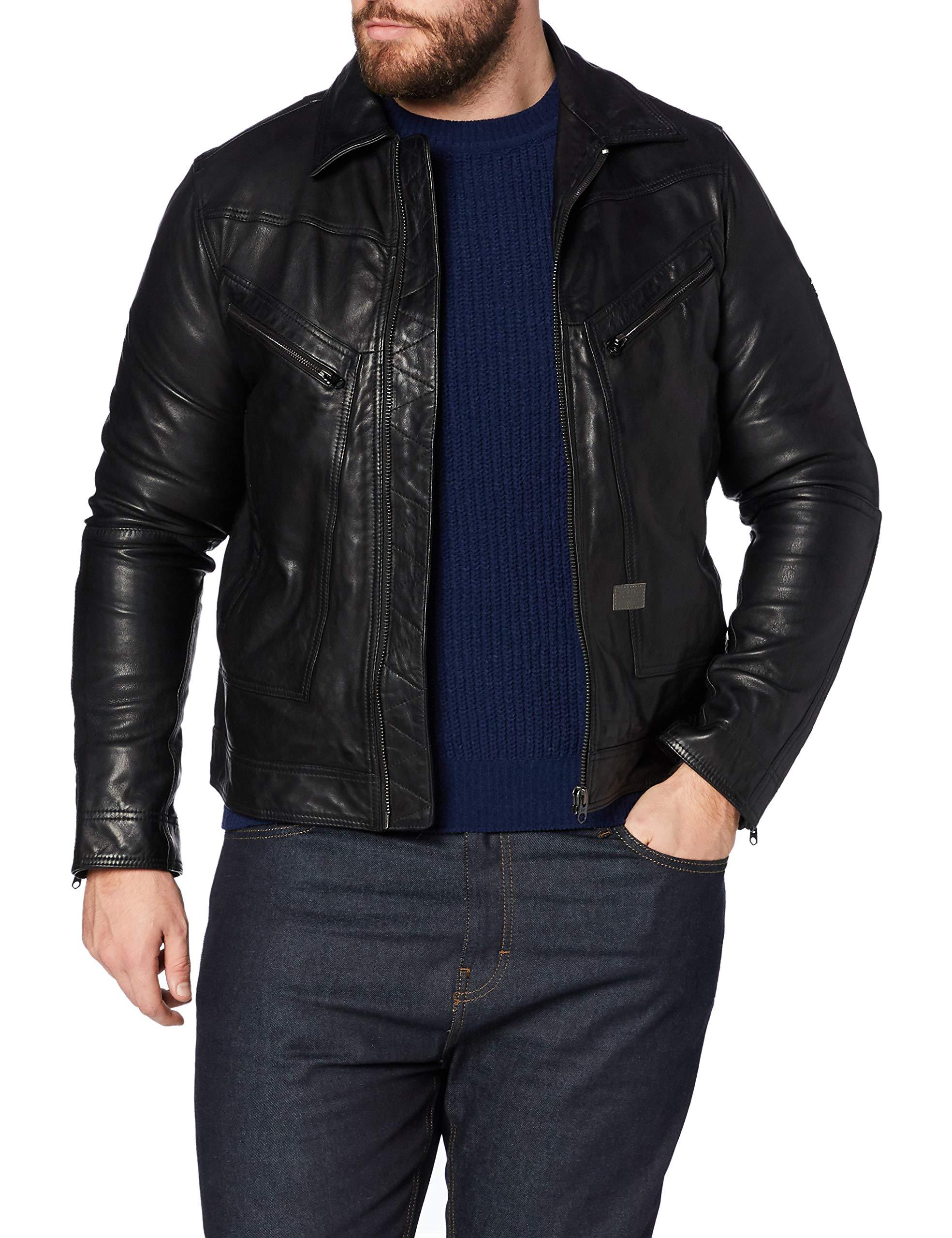 G-Star RAW S Air Force Slim Leather Jacket in Schwarz für Herren - Sparen  Sie 55% | Lyst DE