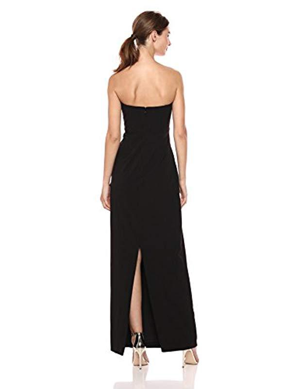 adrianna papell crepe taffeta bow gown