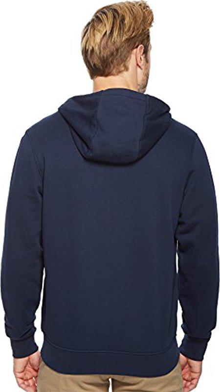 Download Lacoste Sport Fleece Zip Up Hooded Sweatshirt in Blue for ...