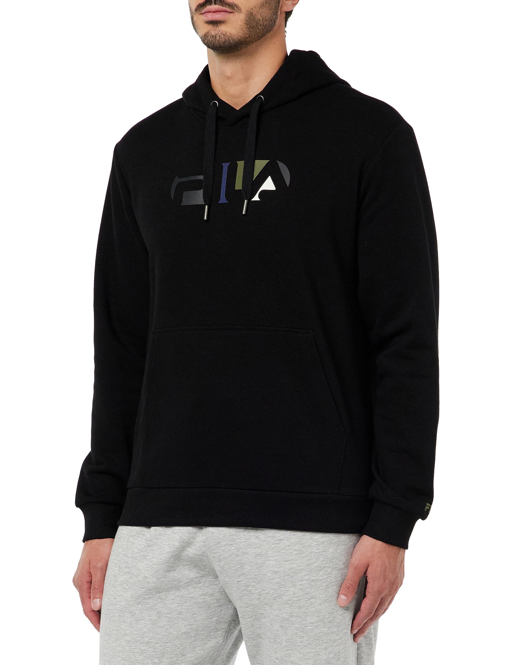 Felpa fila nera strisce top bianche
