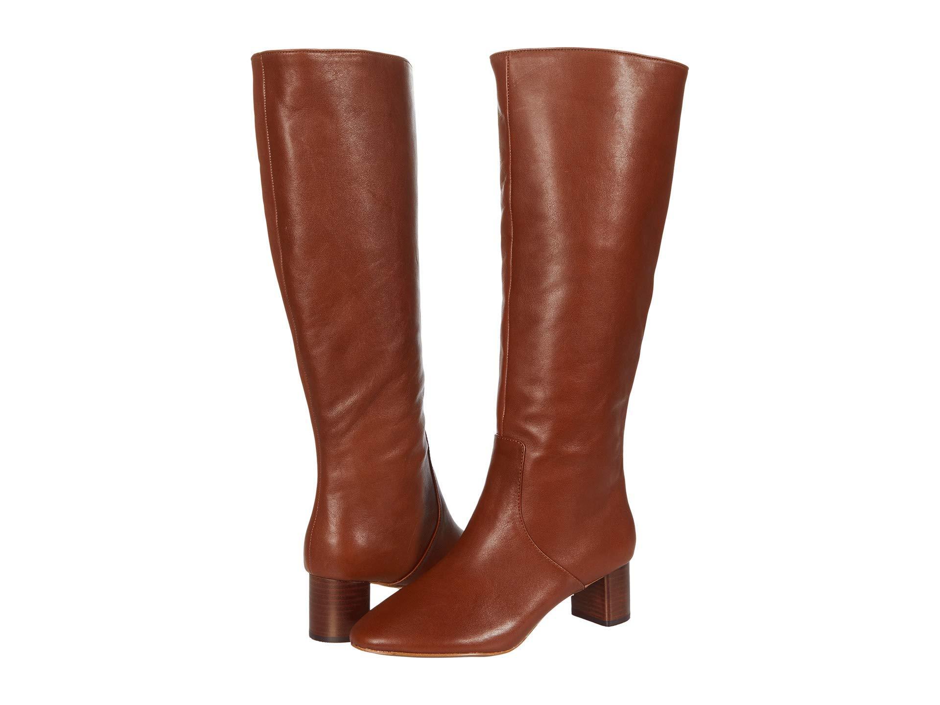 Steven by Steve Madden Reallie Knee High Boot in Cognac Leather (Brown) - Save 24% - Lyst