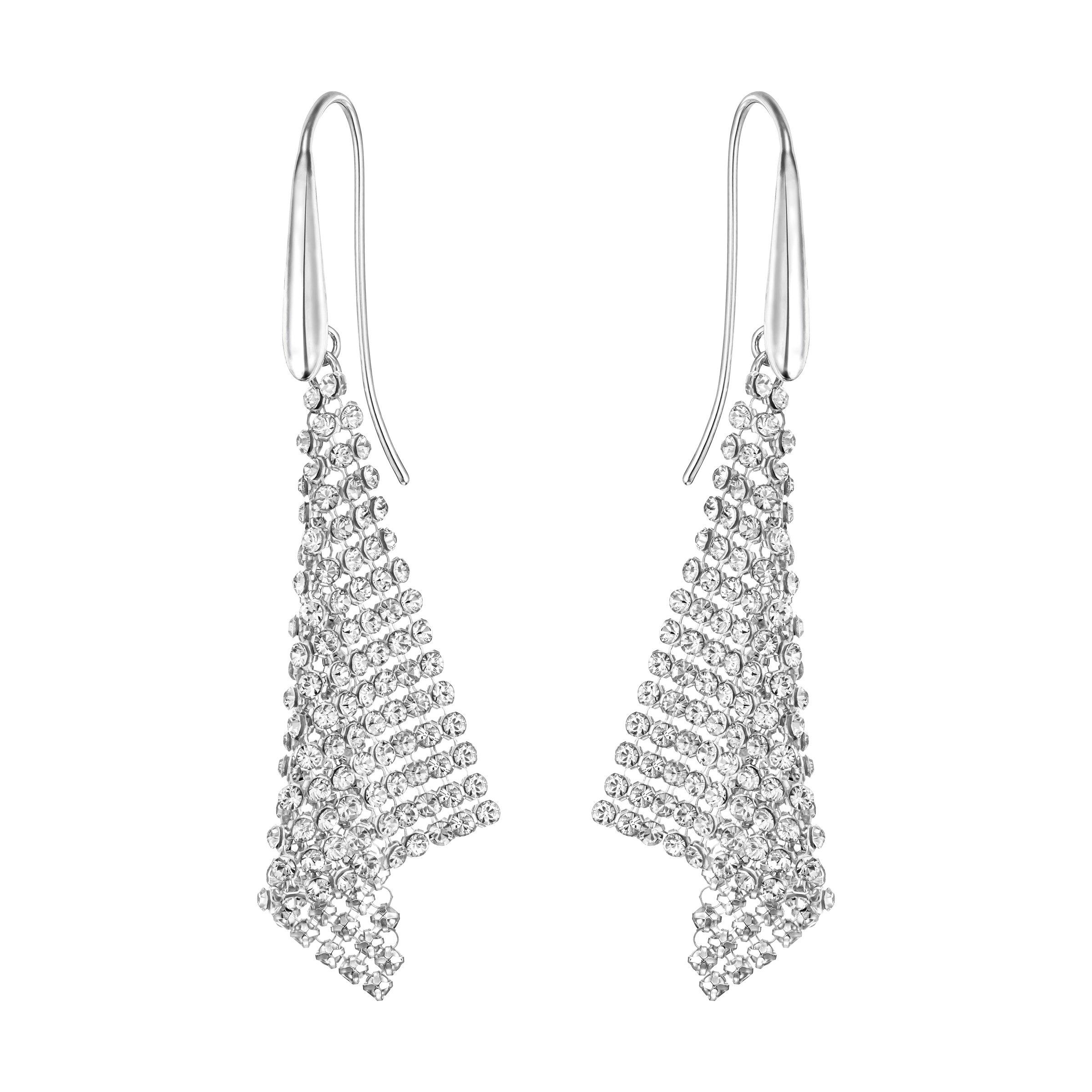 Swarovski Fit Collection Chandelier Dangle Pierced Earrings For | Lyst