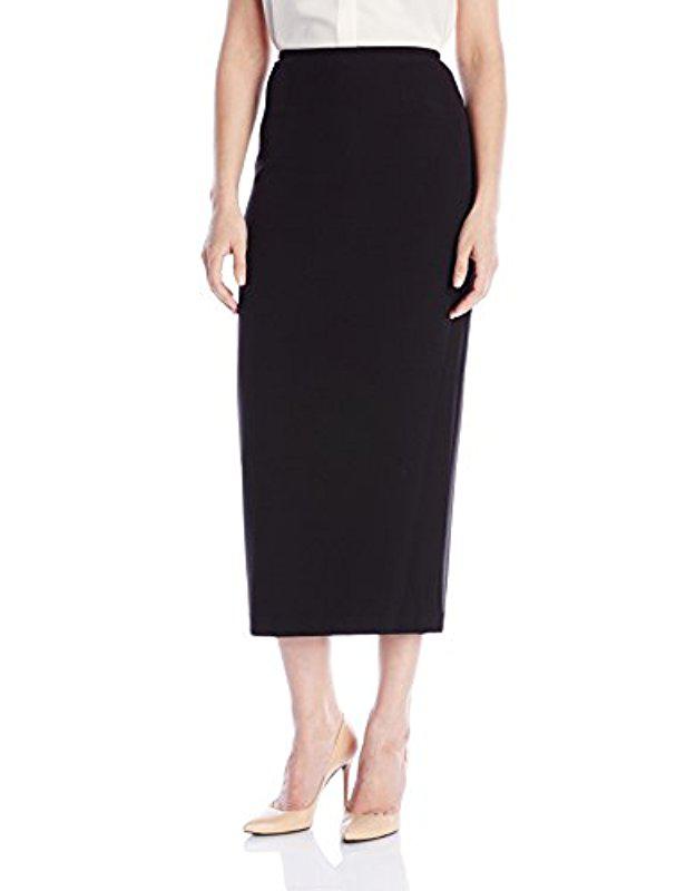 kasper crepe pencil midi skirt