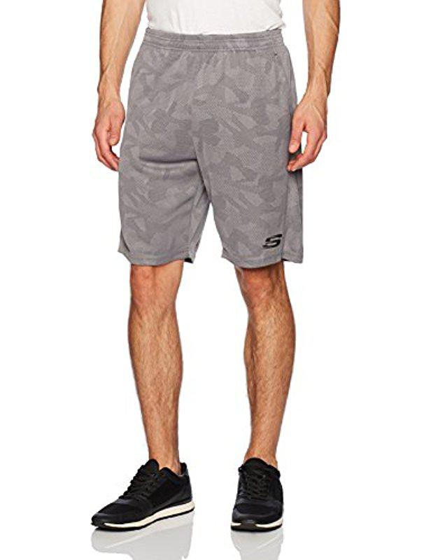 skechers shorts grey