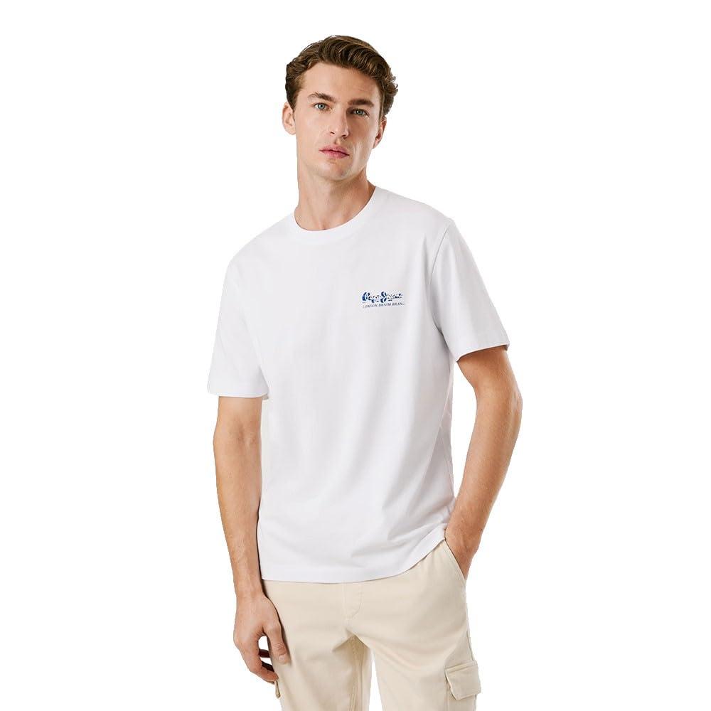 Pepe Jeans Soren Tee Camiseta, Blanco (Off White), XL Para Hombre